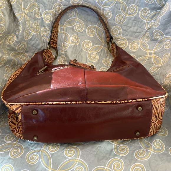 The Find Tooled Leather Hippie Boho Saddle Bag - Picture 6 of 15